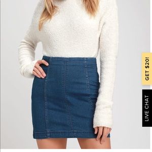 Free people Jean skirt